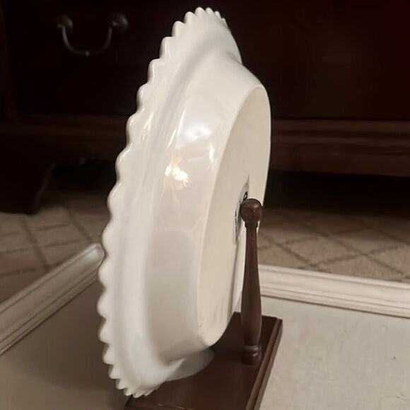 Over and Back, Inc. white ceramic apple pie plate NWOT - Picture 4 of 4